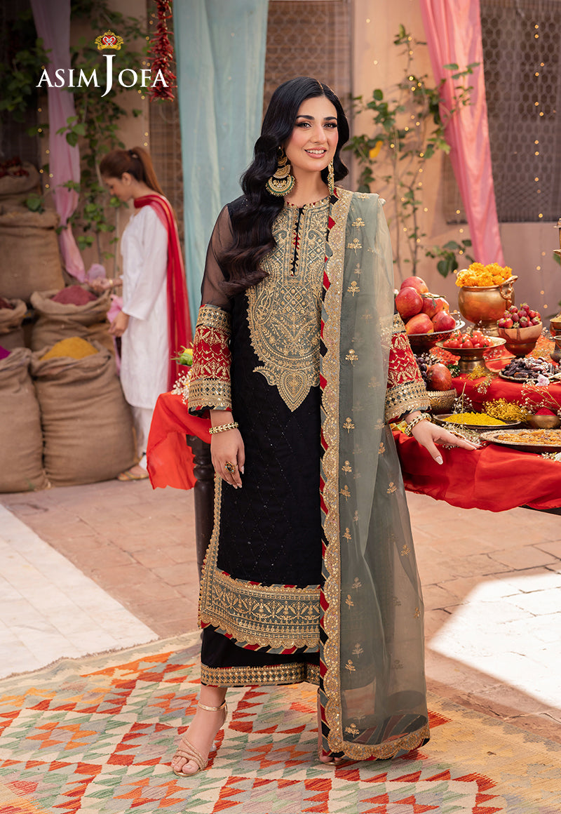 Asim Jofa | Pyaar Diyan Gallan Formals | AJEM-15 - by - Libasekhas UK - Registered Vendor of : Asim Jofa - 100% Original Designer Dresss