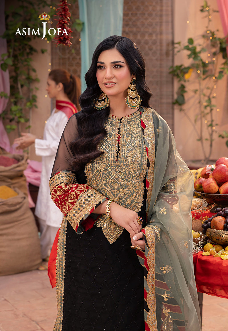 Asim Jofa | Pyaar Diyan Gallan Formals | AJEM-15 - by - Libasekhas UK - Registered Vendor of : Asim Jofa - 100% Original Designer Dresss