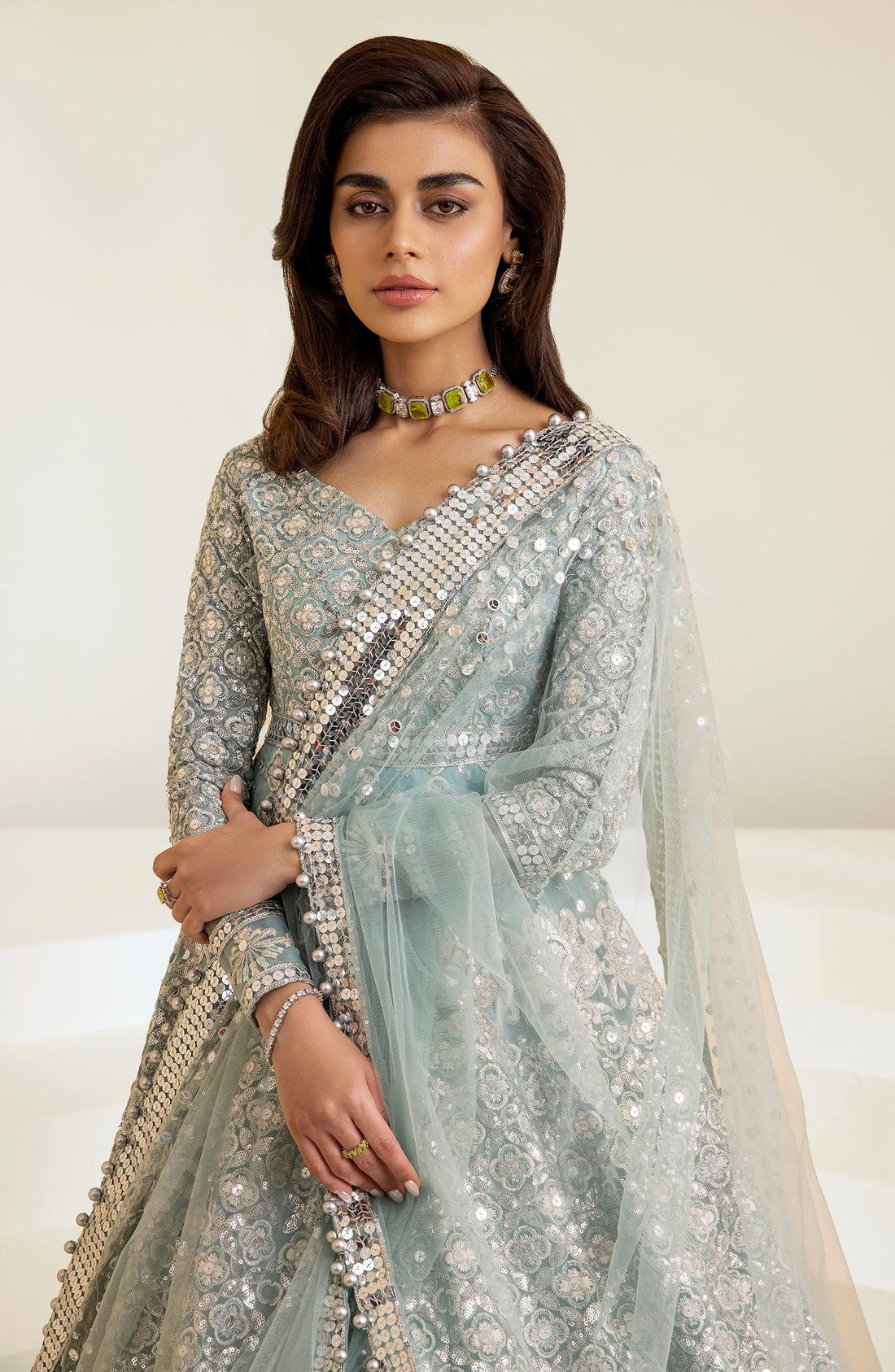 Maryum N Maria | The Brides 23 | Soft Hint (MS23-531) - by - Libasekhas UK - Registered Vendor of : Maryum N Maria - 100% Original Designer Dresss