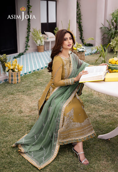 Asim Jofa | Dhanak Rang Collection | AJCF-16 - by - Libasekhas UK - Registered Vendor of : Asim Jofa - 100% Original Designer Dresss