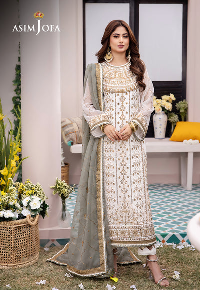 Asim Jofa | Dhanak Rang Collection | AJCF-17 - by - Libasekhas UK - Registered Vendor of : Asim Jofa - 100% Original Designer Dresss