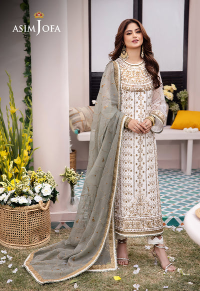 Asim Jofa | Dhanak Rang Collection | AJCF-17 - by - Libasekhas UK - Registered Vendor of : Asim Jofa - 100% Original Designer Dresss