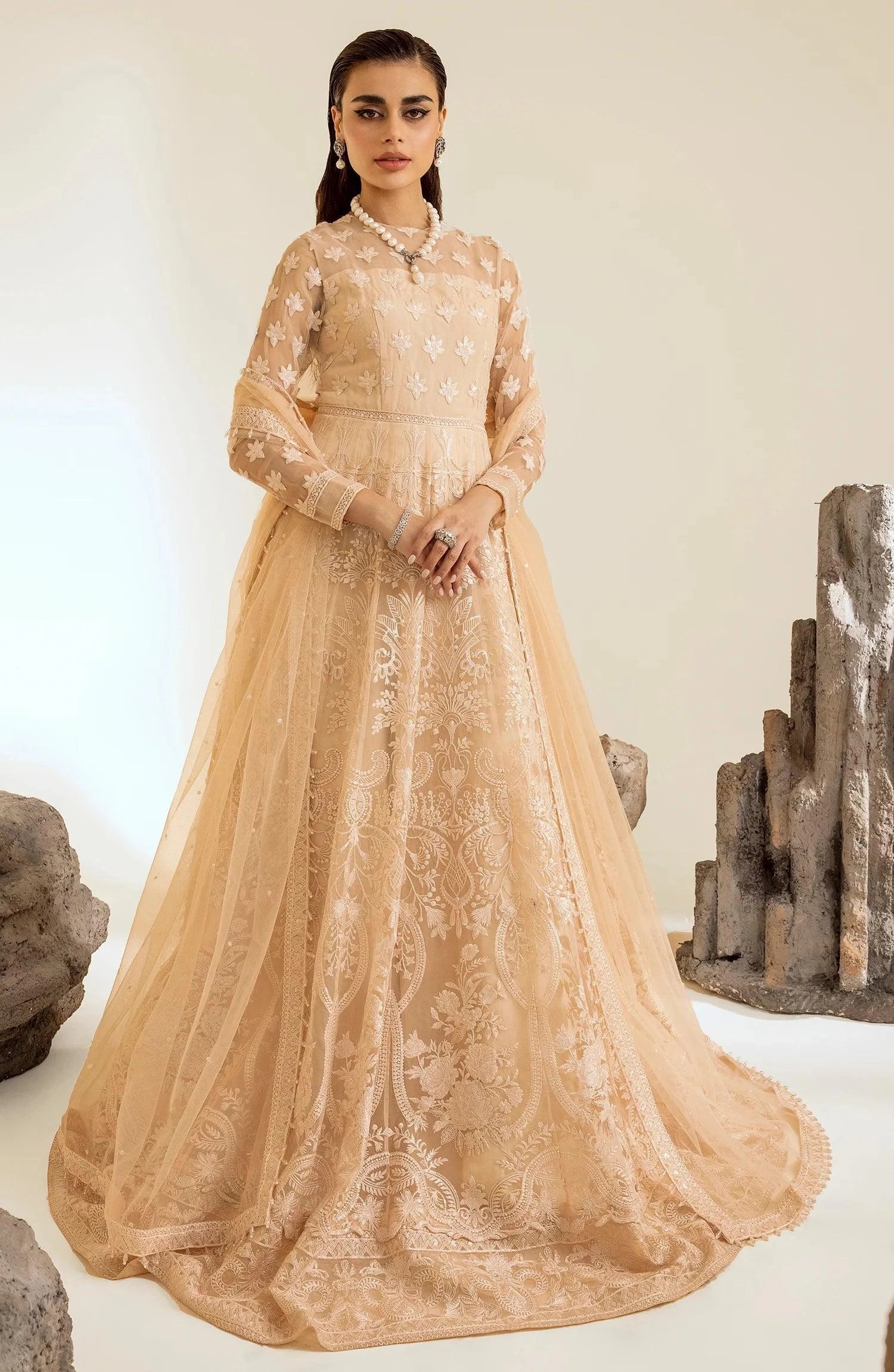 Maryum N Maria | The Brides 23 | Dazzle LighT (MS23-539) - by - Libasekhas UK - Registered Vendor of : Maryum N Maria - 100% Original Designer Dresss