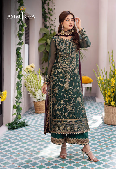 Asim Jofa | Dhanak Rang Collection | AJCF-10 - by - Libasekhas UK - Registered Vendor of : Asim Jofa - 100% Original Designer Dresss
