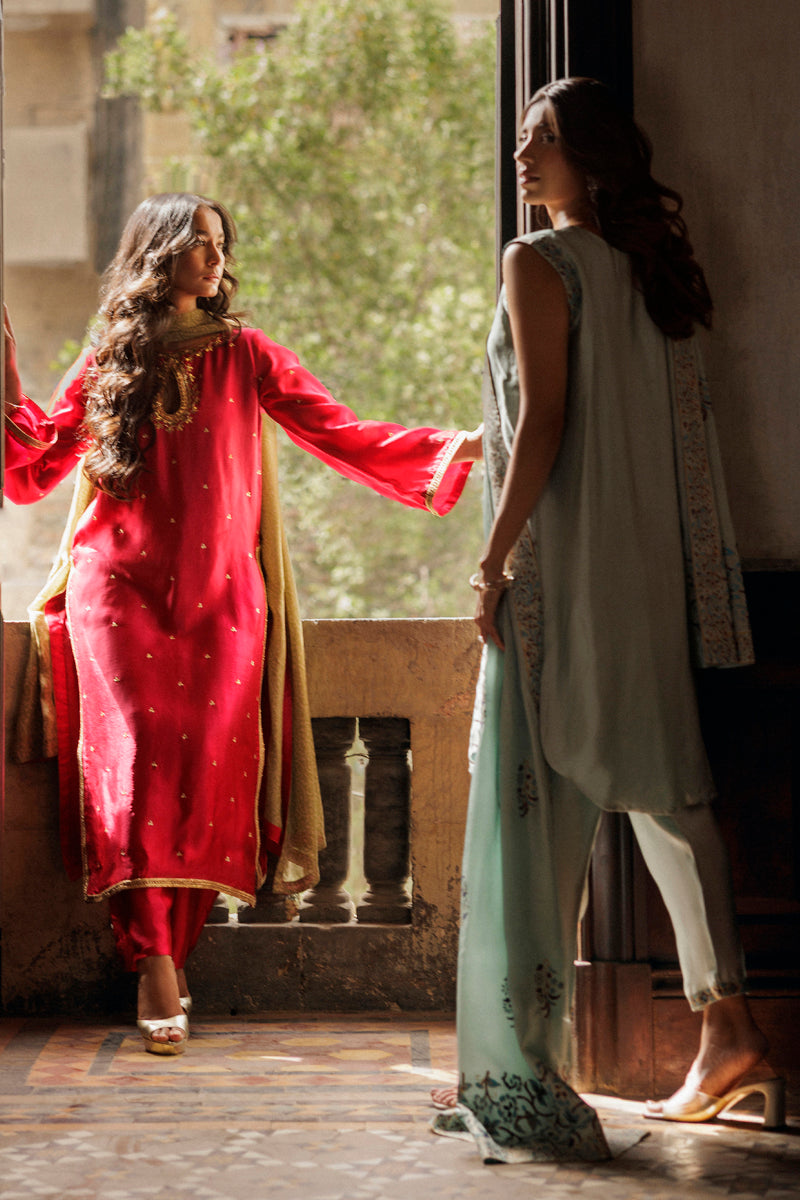 The Pink Tree Company | Yaadish Bakhair | Firoza - by Libasekhas UK - Registered Vendor of : The Pink Tree Company - 100% Original Designer Dress