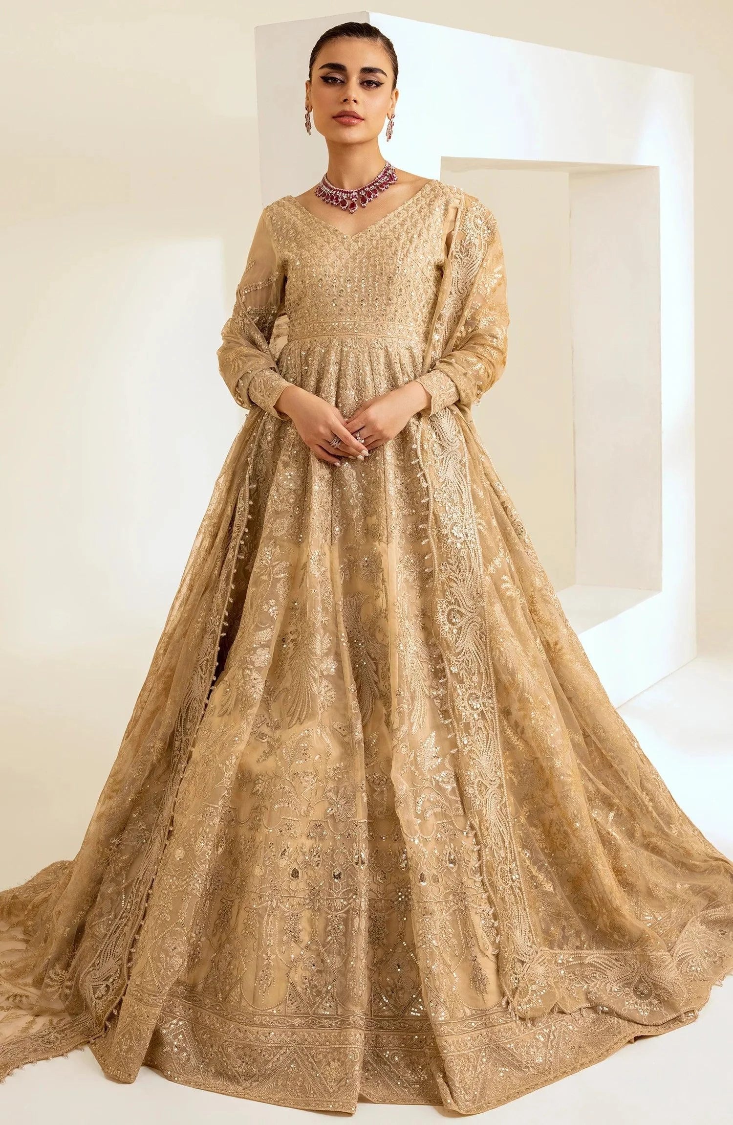 Maryum N Maria | The Brides 23 | Omega (MS23-537) - by - Libasekhas UK - Registered Vendor of : Maryum N Maria - 100% Original Designer Dresss