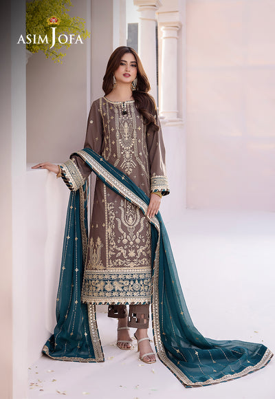 Asim Jofa | Dhanak Rang Collection | AJCF-30 - by - Libasekhas UK - Registered Vendor of : Asim Jofa - 100% Original Designer Dresss
