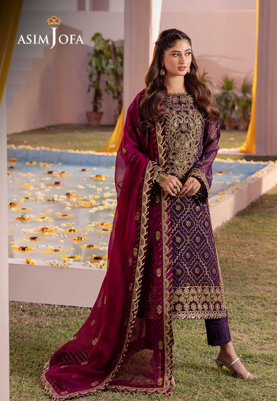 Asim Jofa | Dhanak Rang Collection | AJCF-02 - by - Libasekhas UK - Registered Vendor of : Asim Jofa - 100% Original Designer Dresss