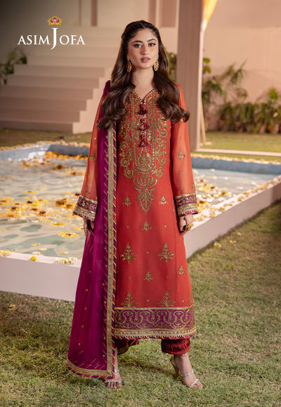 Asim Jofa | Dhanak Rang Collection | AJCF-24 - by - Libasekhas UK - Registered Vendor of : Asim Jofa - 100% Original Designer Dresss