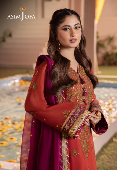 Asim Jofa | Dhanak Rang Collection | AJCF-24 - by - Libasekhas UK - Registered Vendor of : Asim Jofa - 100% Original Designer Dresss