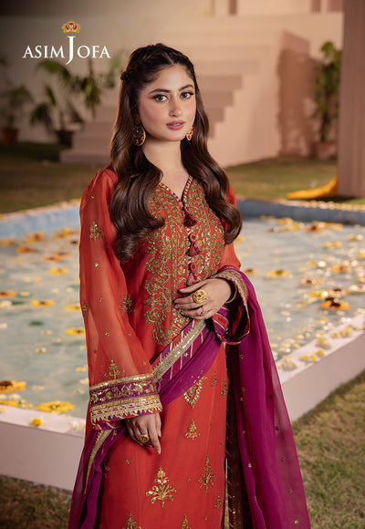 Asim Jofa | Dhanak Rang Collection | AJCF-24 - by - Libasekhas UK - Registered Vendor of : Asim Jofa - 100% Original Designer Dresss