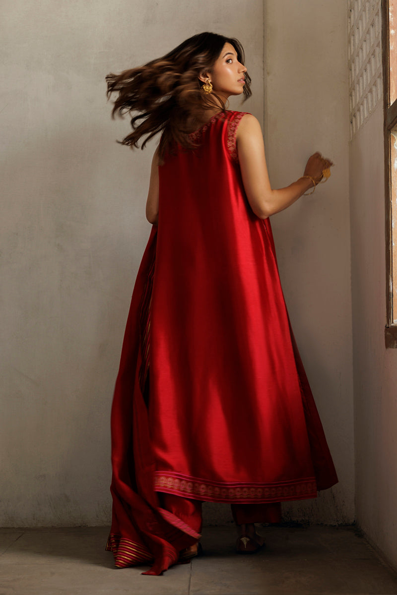 The Pink Tree Company | Yaadish Bakhair | Red Wine - by Libasekhas UK - Registered Vendor of : The Pink Tree Company - 100% Original Designer Dress