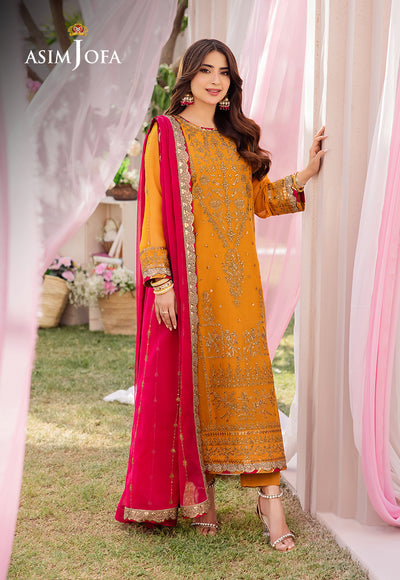Asim Jofa | Dhanak Rang Collection | AJCF-25 - by - Libasekhas UK - Registered Vendor of : Asim Jofa - 100% Original Designer Dresss