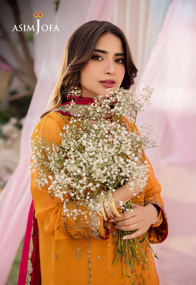 Asim Jofa | Dhanak Rang Collection | AJCF-25 - by - Libasekhas UK - Registered Vendor of : Asim Jofa - 100% Original Designer Dresss