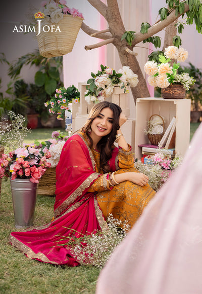 Asim Jofa | Dhanak Rang Collection | AJCF-25 - by - Libasekhas UK - Registered Vendor of : Asim Jofa - 100% Original Designer Dresss
