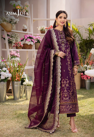 Asim Jofa | Dhanak Rang Collection | AJCF-22 - by - Libasekhas UK - Registered Vendor of : Asim Jofa - 100% Original Designer Dresss