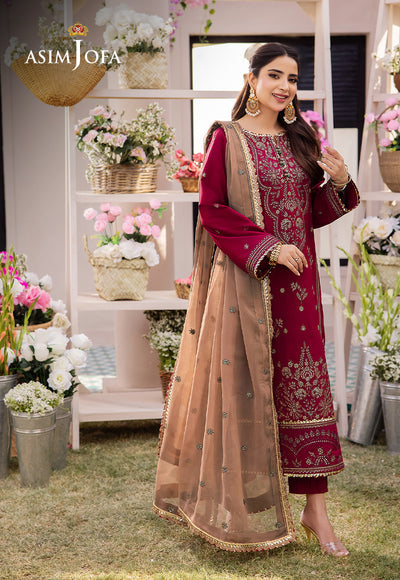Asim Jofa | Dhanak Rang Collection | AJCF-20 - by - Libasekhas UK - Registered Vendor of : Asim Jofa - 100% Original Designer Dresss