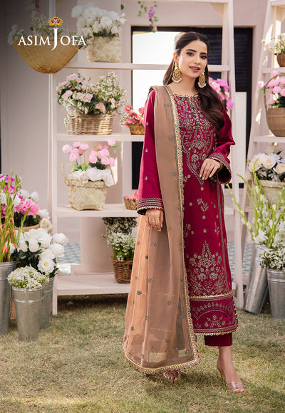 Asim Jofa | Dhanak Rang Collection | AJCF-20 - by - Libasekhas UK - Registered Vendor of : Asim Jofa - 100% Original Designer Dresss