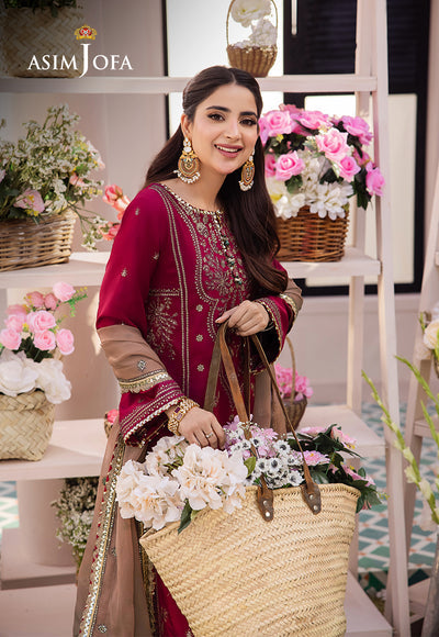 Asim Jofa | Dhanak Rang Collection | AJCF-20 - by - Libasekhas UK - Registered Vendor of : Asim Jofa - 100% Original Designer Dresss