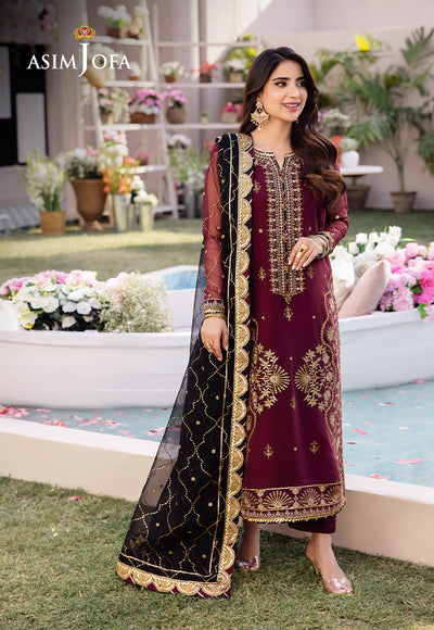 Asim Jofa | Dhanak Rang Collection | AJCF-18 - by - Libasekhas UK - Registered Vendor of : Asim Jofa - 100% Original Designer Dresss