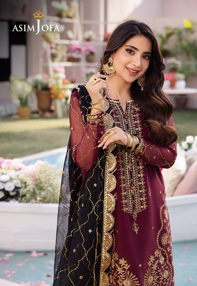 Asim Jofa | Dhanak Rang Collection | AJCF-18 - by - Libasekhas UK - Registered Vendor of : Asim Jofa - 100% Original Designer Dresss