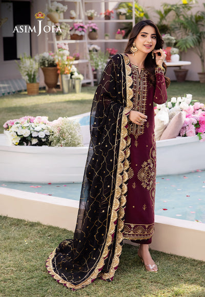 Asim Jofa | Dhanak Rang Collection | AJCF-18 - by - Libasekhas UK - Registered Vendor of : Asim Jofa - 100% Original Designer Dresss
