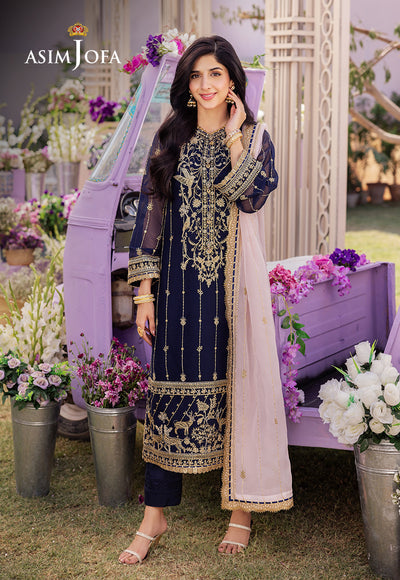 Asim Jofa | Dhanak Rang Collection | AJCF-09 - by - Libasekhas UK - Registered Vendor of : Asim Jofa - 100% Original Designer Dresss
