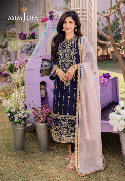 Asim Jofa | Dhanak Rang Collection | AJCF-09 - by - Libasekhas UK - Registered Vendor of : Asim Jofa - 100% Original Designer Dresss