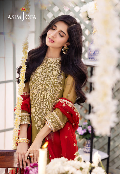 Asim Jofa | Dhanak Rang Collection | AJCF-26 - by - Libasekhas UK - Registered Vendor of : Asim Jofa - 100% Original Designer Dresss