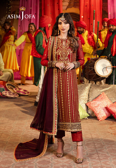 Asim Jofa | Chamak Damak Festive 24 | AJCD-28 - by - Libasekhas UK - Registered Vendor of : Asim Jofa - 100% Original Designer Dresss