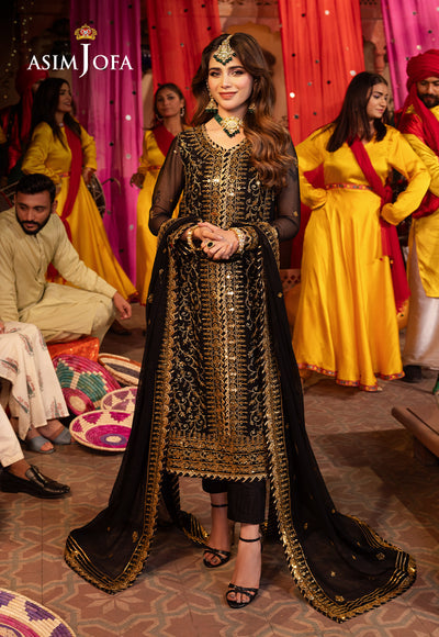 Asim Jofa | Chamak Damak Festive 24 | AJCD-19 - by - Libasekhas UK - Registered Vendor of : Asim Jofa - 100% Original Designer Dresss