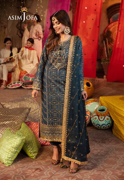 Asim Jofa | Chamak Damak Festive 24 | AJCD-01 - by - Libasekhas UK - Registered Vendor of : Asim Jofa - 100% Original Designer Dresss