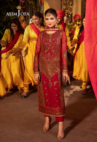Asim Jofa | Chamak Damak Festive 24 | AJCD-13 - by - Libasekhas UK - Registered Vendor of : Asim Jofa - 100% Original Designer Dresss