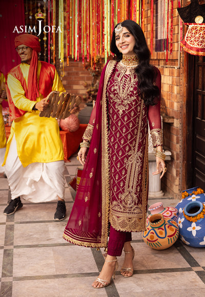 Asim Jofa | Chamak Damak Festive 24 | AJCD-05 - by - Libasekhas UK - Registered Vendor of : Asim Jofa - 100% Original Designer Dresss