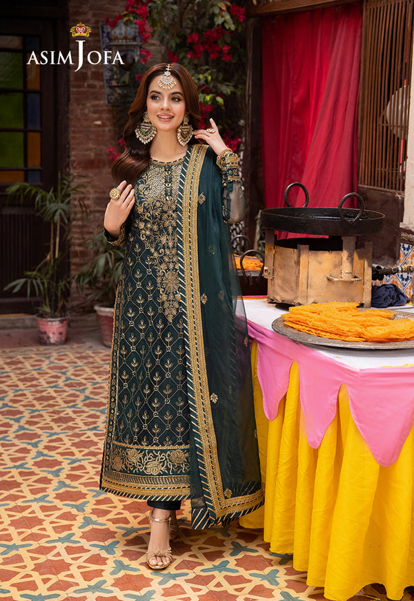 Asim Jofa | Pyaar Diyan Gallan Formals | AJEM-25 - by - Libasekhas UK - Registered Vendor of : Asim Jofa - 100% Original Designer Dresss