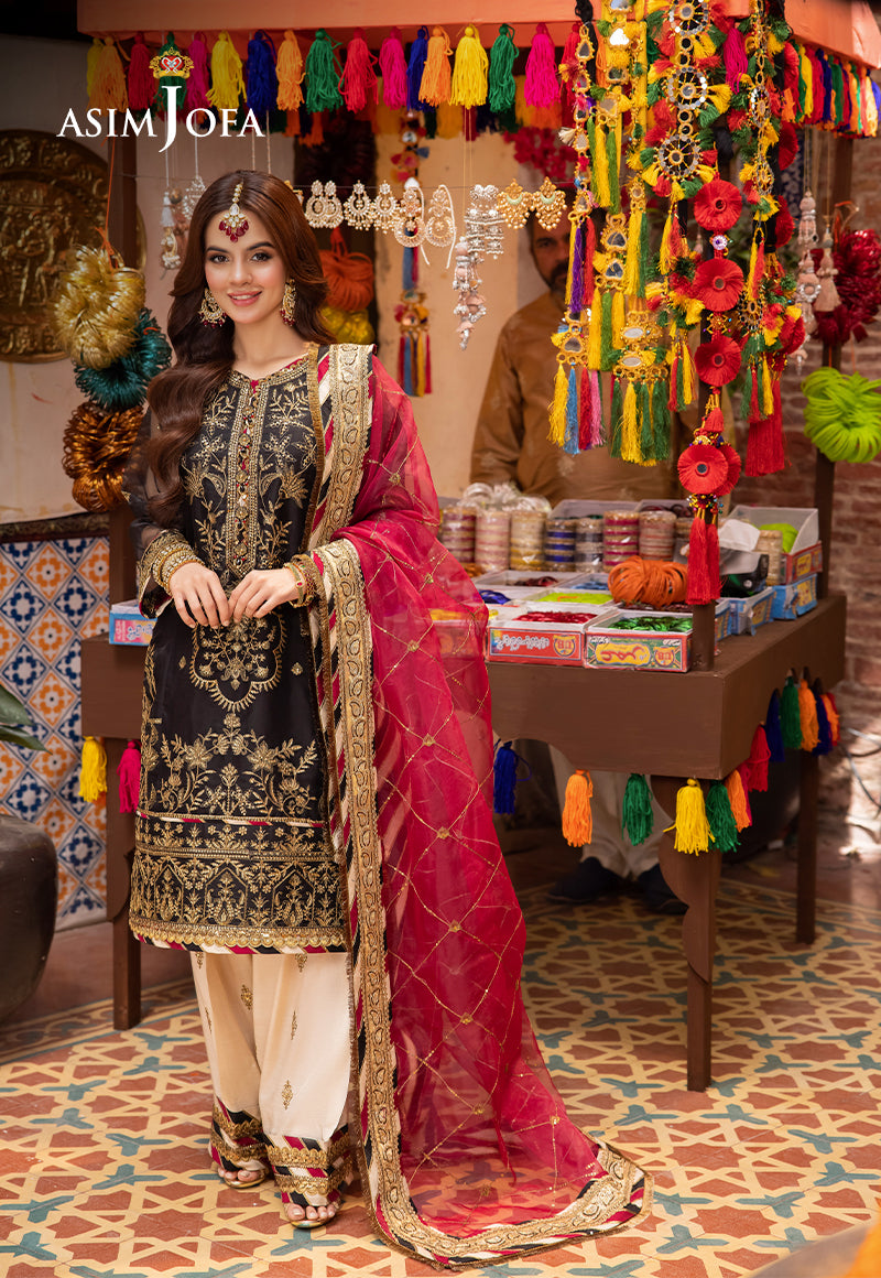 Asim Jofa | Pyaar Diyan Gallan Formals | AJEM-14 - by - Libasekhas UK - Registered Vendor of : Asim Jofa - 100% Original Designer Dresss