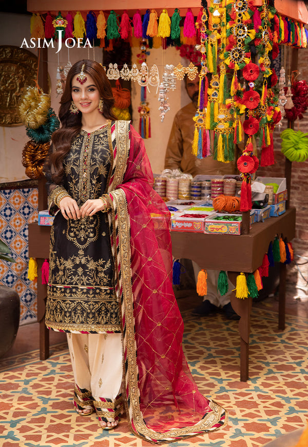 Asim Jofa | Pyaar Diyan Gallan Formals | AJEM-14 - by - Libasekhas UK - Registered Vendor of : Asim Jofa - 100% Original Designer Dresss