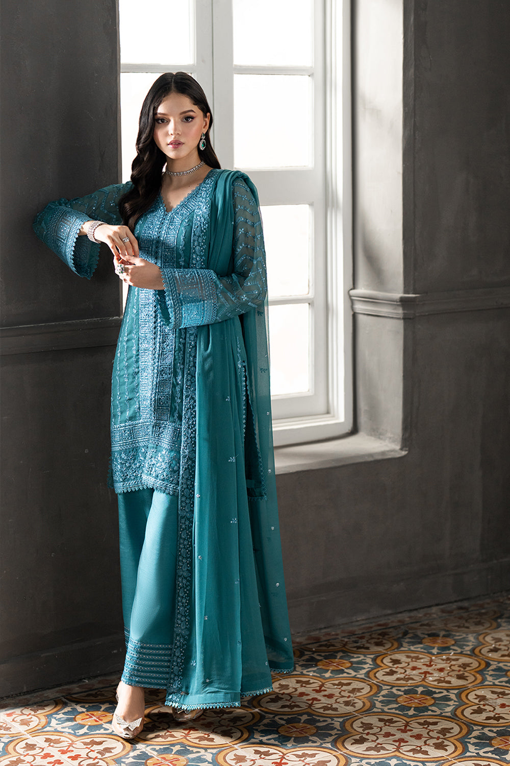 Azure | Ensembles | Minted Sage - by Libasekhas UK - Registered Vendor of : Azure - 100% Original Designer Dress