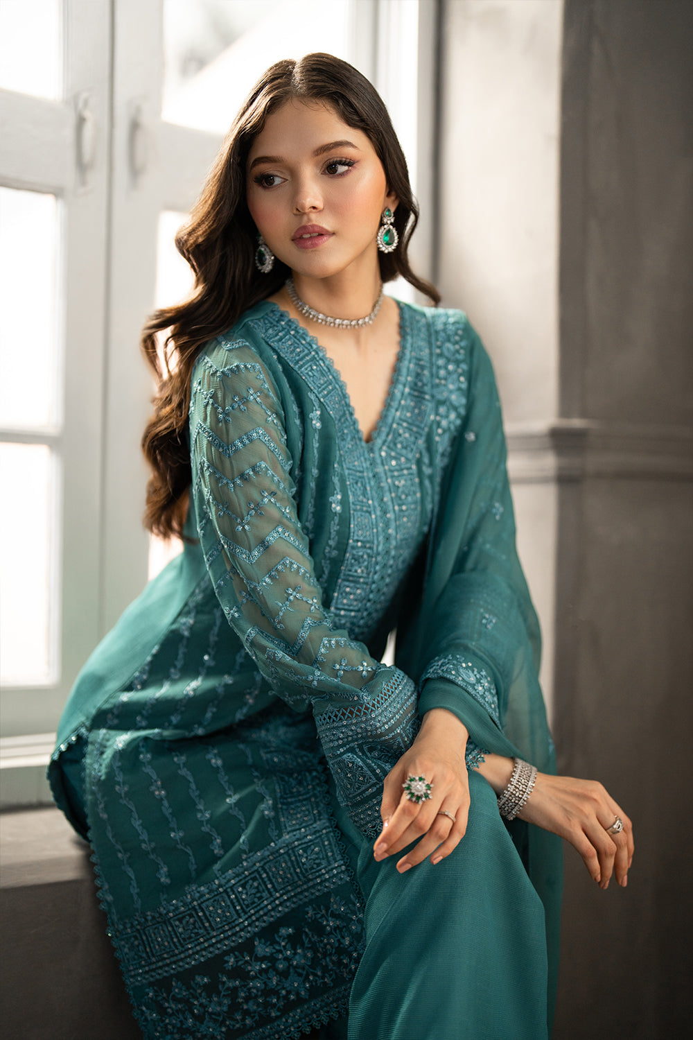 Azure | Ensembles | Minted Sage - by Libasekhas UK - Registered Vendor of : Azure - 100% Original Designer Dress