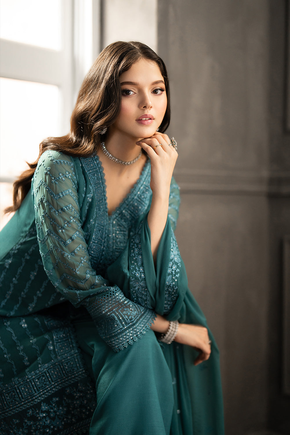 Azure | Ensembles | Minted Sage - by Libasekhas UK - Registered Vendor of : Azure - 100% Original Designer Dress