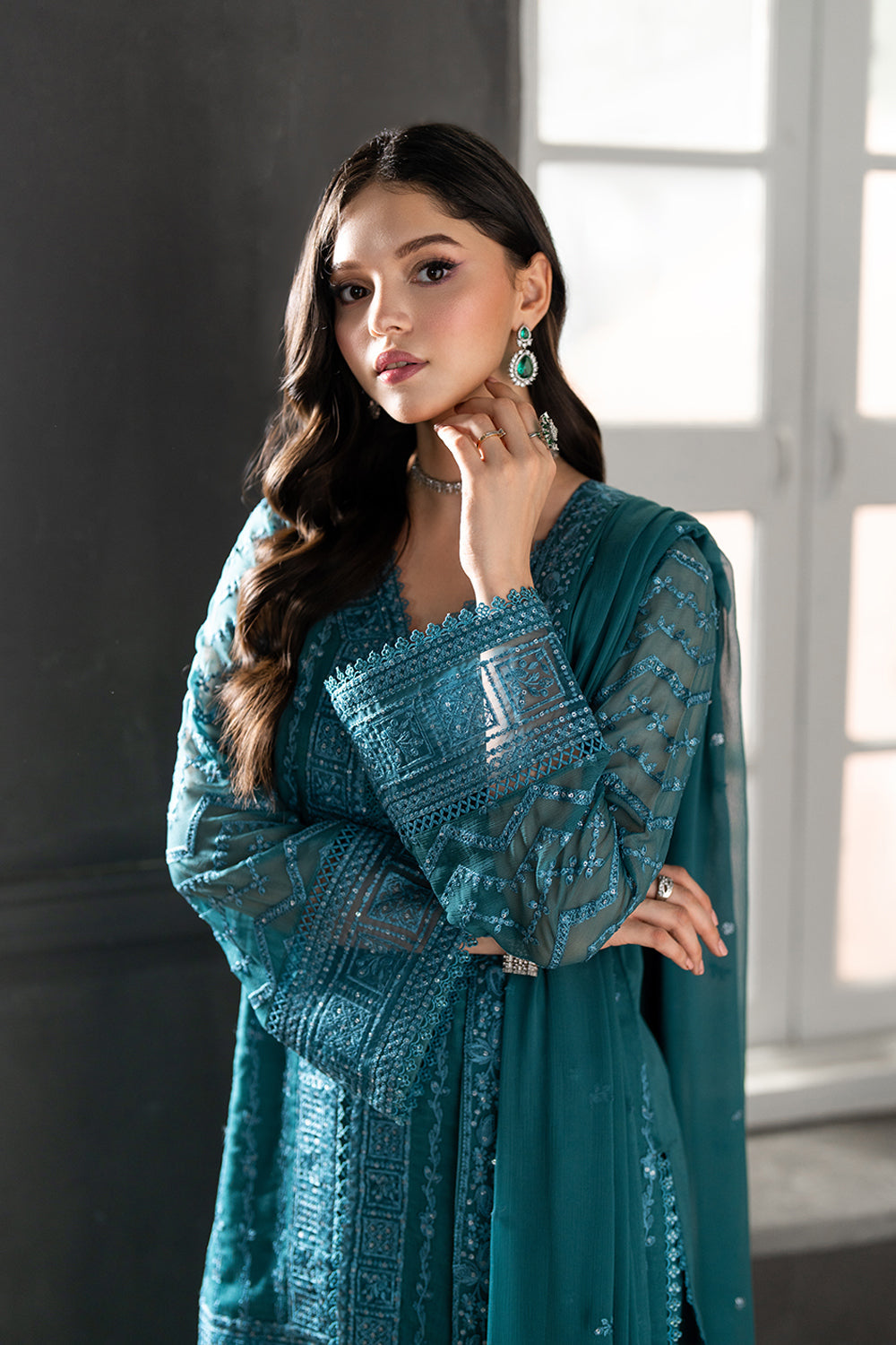 Azure | Ensembles | Minted Sage - by Libasekhas UK - Registered Vendor of : Azure - 100% Original Designer Dress