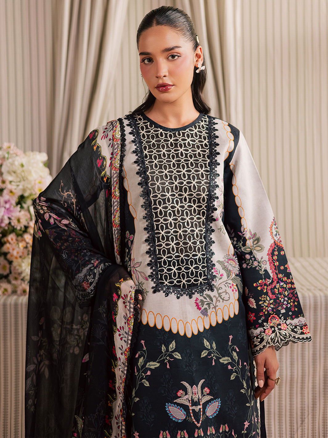 Mahnur | Jahaan Lawn 26 | MJ-01 - by Libasekhas UK - Registered Vendor of : Mahnur - 100% Original Designer Dress
