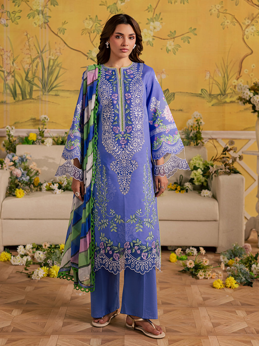 Mahnur | Jahaan Lawn 26 | MJ-08 - by Libasekhas UK - Registered Vendor of : Mahnur - 100% Original Designer Dress