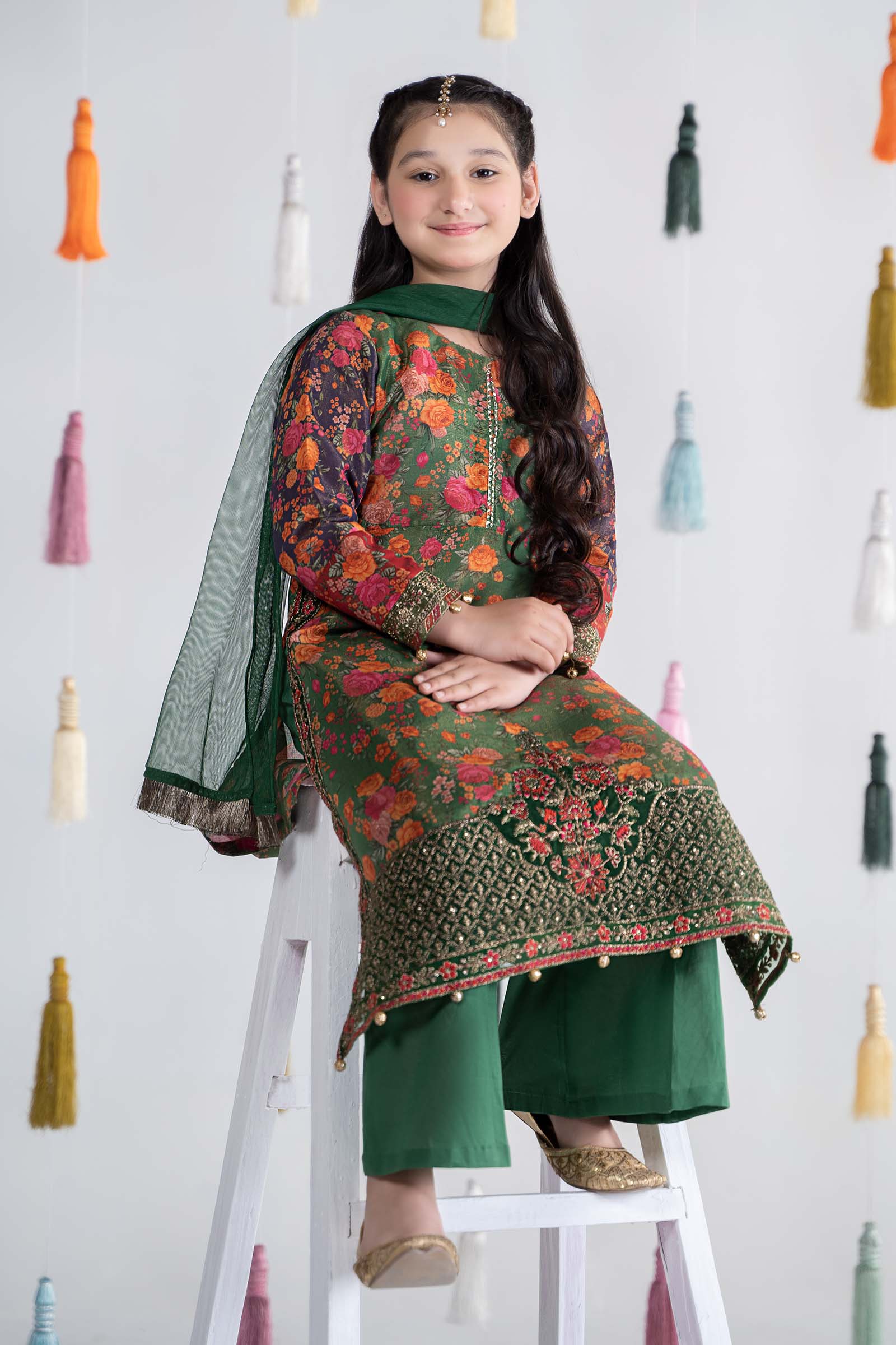 Maria B | 3 Piece Printed Cotton Masoori Suit | MKD-EA24-04 - by - Libasekhas UK - Registered Vendor of : Maria B - 100% Original Designer Dresss