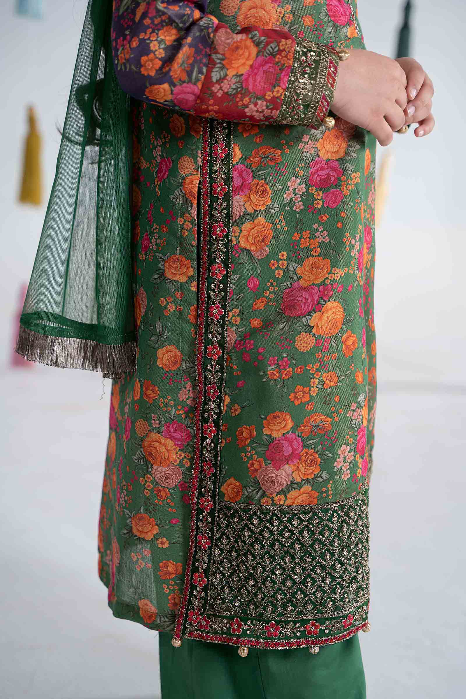 Maria B | 3 Piece Printed Cotton Masoori Suit | MKD-EA24-04 - by - Libasekhas UK - Registered Vendor of : Maria B - 100% Original Designer Dresss