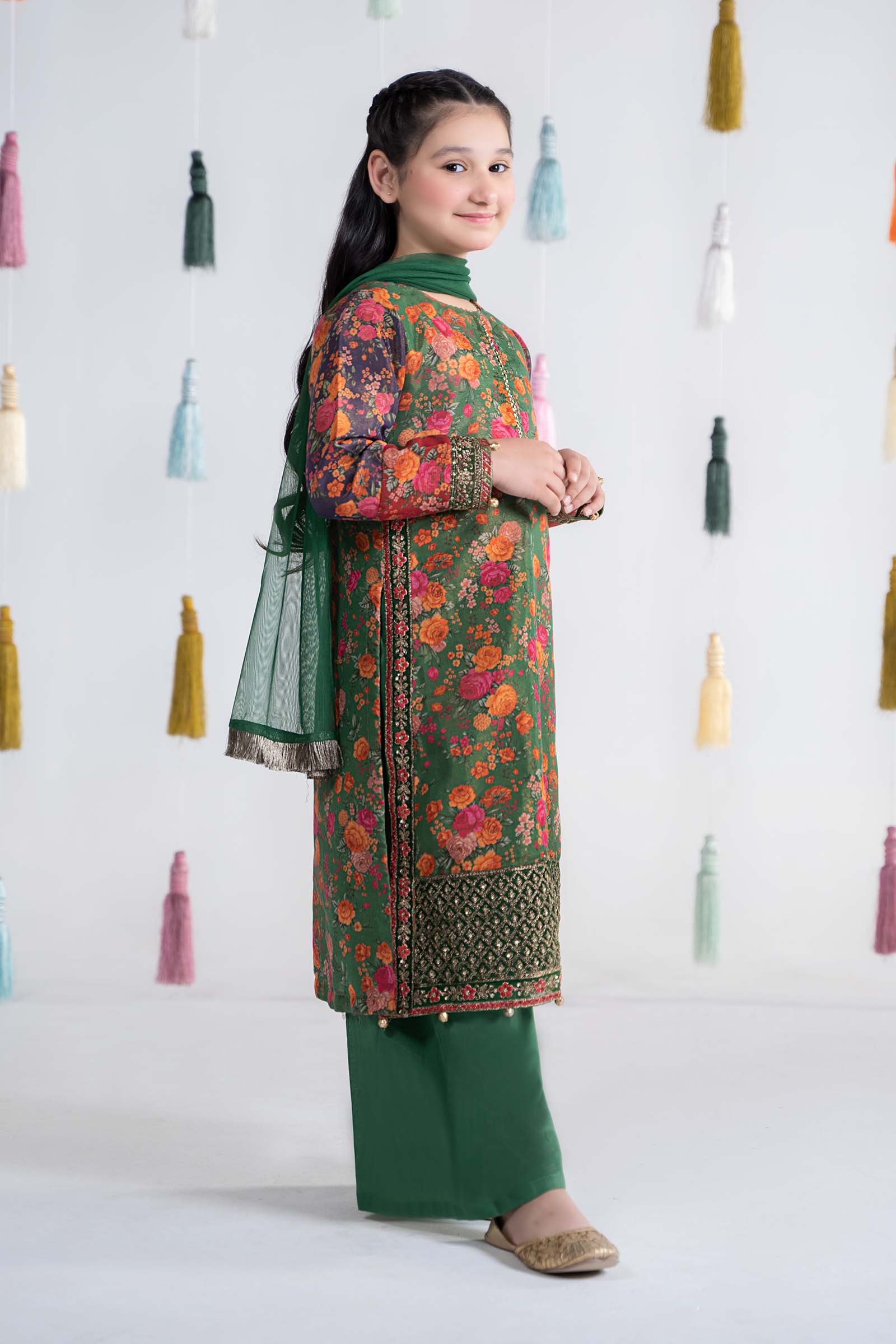Maria B | 3 Piece Printed Cotton Masoori Suit | MKD-EA24-04 - by - Libasekhas UK - Registered Vendor of : Maria B - 100% Original Designer Dresss