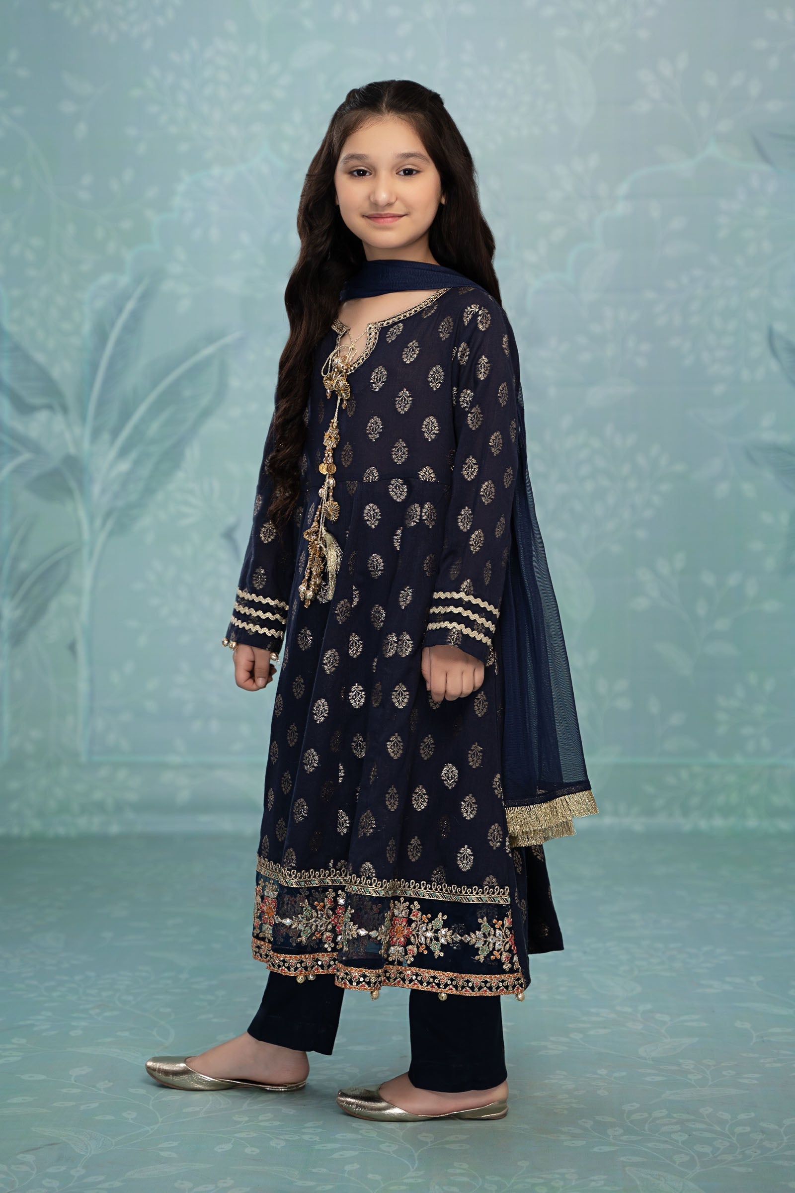 Maria B | 3 Piece Embroidered Suit | MKD-EF23-31R1 - by - Libasekhas UK - Registered Vendor of : Maria B - 100% Original Designer Dresss