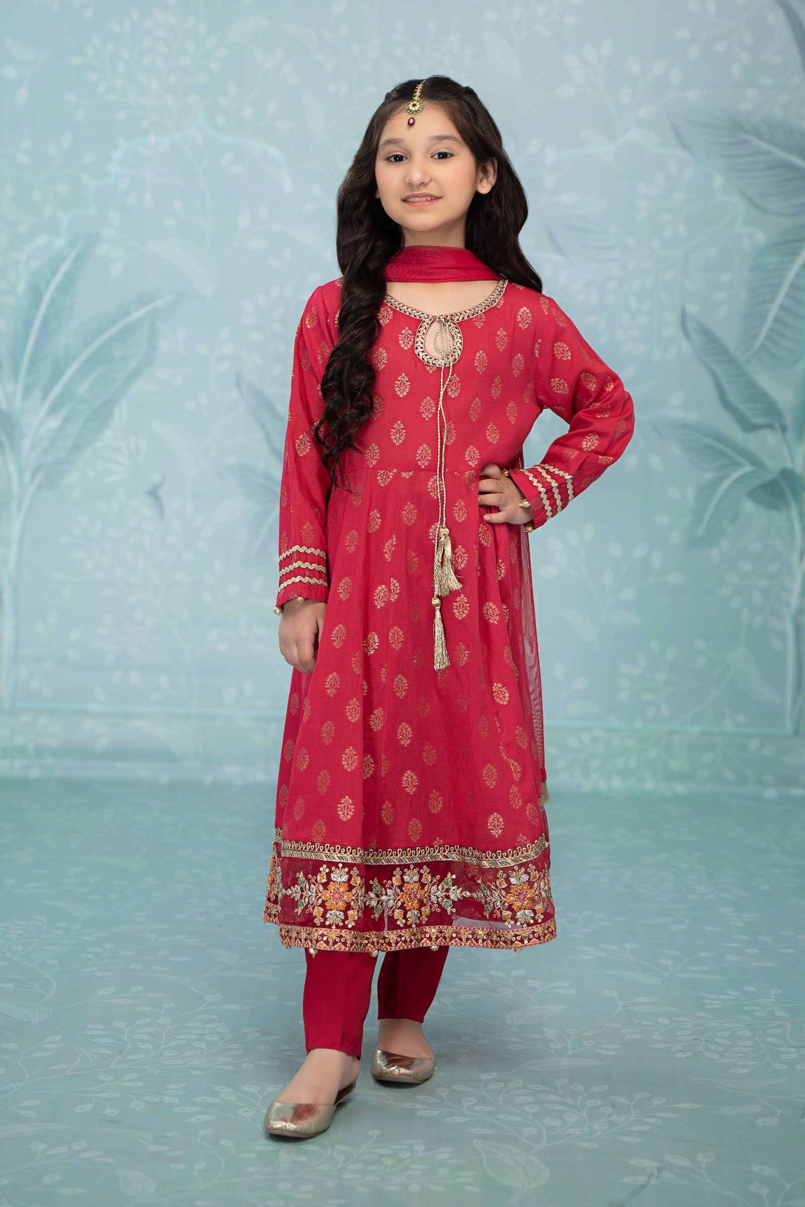 Maria B | 3 Piece Embroidered Suit | MKD-EF23-31R1 - by - Libasekhas UK - Registered Vendor of : Maria B - 100% Original Designer Dresss