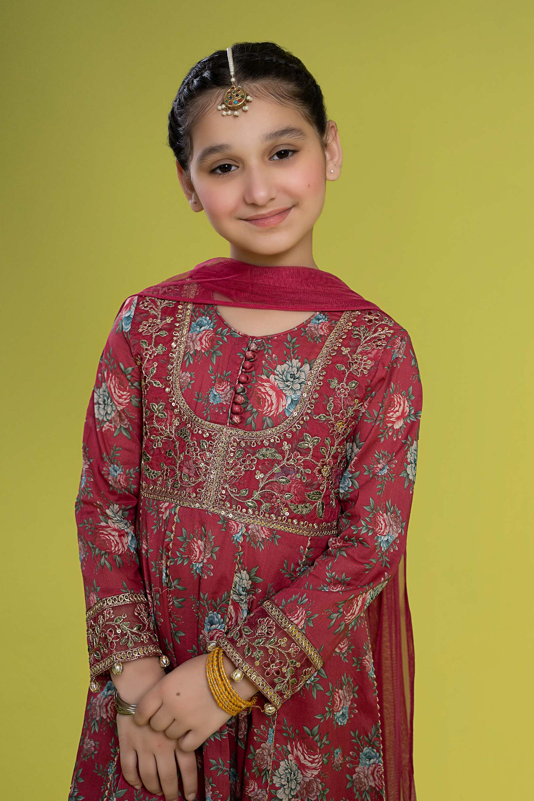 Maria B | 3 Piece Embroidered Lawn Suit | MKD-EF24-32 - by - Libasekhas UK - Registered Vendor of : Maria B - 100% Original Designer Dresss