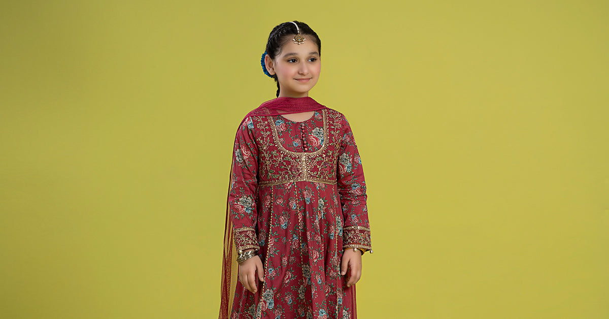 Maria B | 3 Piece Embroidered Lawn Suit | MKD-EF24-32 - by - Libasekhas UK - Registered Vendor of : Maria B - 100% Original Designer Dresss